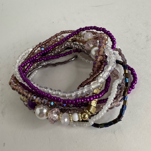 Multi-Color Beaded Bracelet Set - Picture 7 of 7